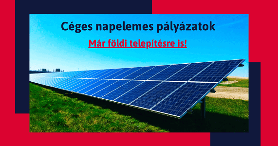 céges napelemes pályázatok földi telepítésre is web