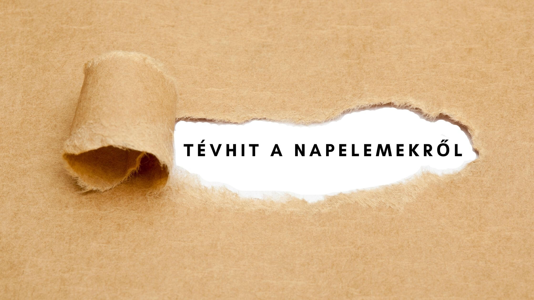 Tévhit a napelemekről
